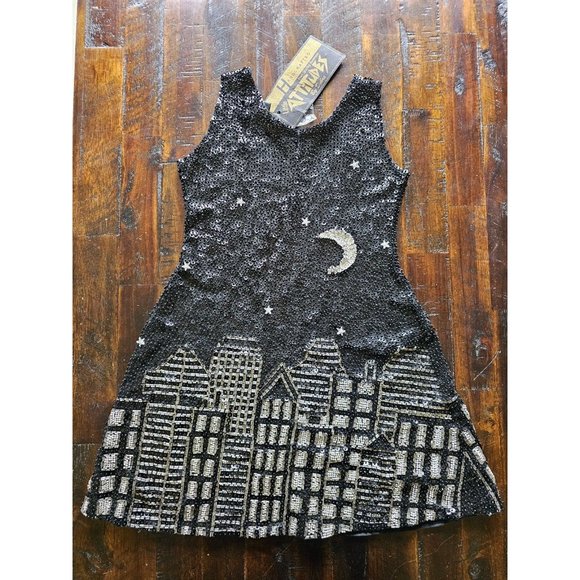 Little Attitudes by Debra Green Hand-Beaded Sequin A-Line Dress, Pageant SZ 7 - Picture 9 of 16